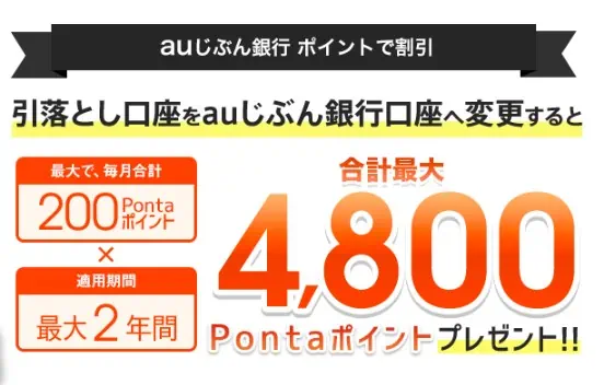 auじぶん銀行口座開設キャンペーン