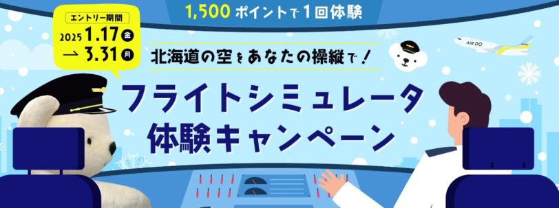 エアドゥキャンペーンコード2025｜フライトシミュレータ体験キャンペーン