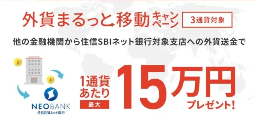 住信SBIネット銀行｜外貨まるっと移動キャンペーン