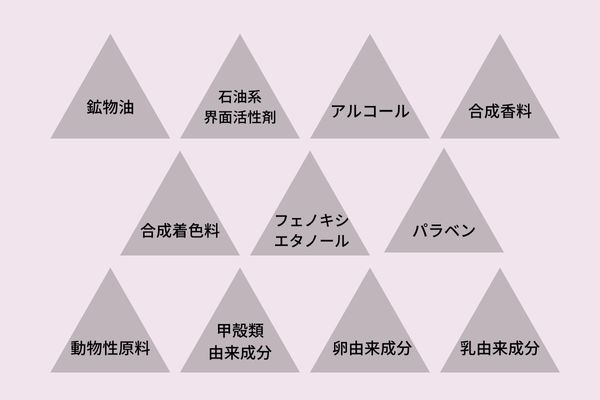 NNEファンデーションの6つの魅力　11種のフリー処方