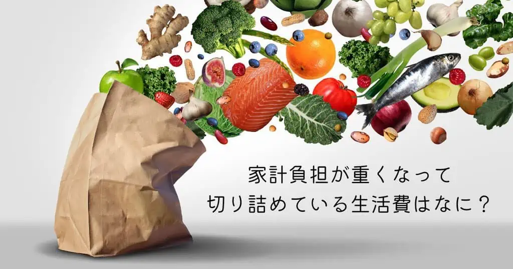 ＜調査結果＞家計負担が重くなって切り詰めている生活費はなに？1位『食費』！