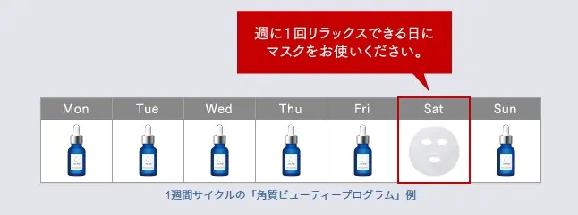 タカミスキンピールシートマスク使用例