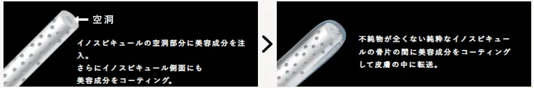 v3ファンデーションイノスピキュール独自製法の美容液コーティング