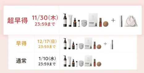 Nオーガニック公式サイトの福袋【40％OFF】豪華8点しっとりツヤ肌セット