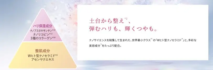 アスタリフトジェリーはWヒト型ナノセラミド配合でなめらか肌へ