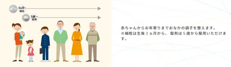 新ビオフェルミンSは赤ちゃんからお年寄りまでお腹の調子を整える