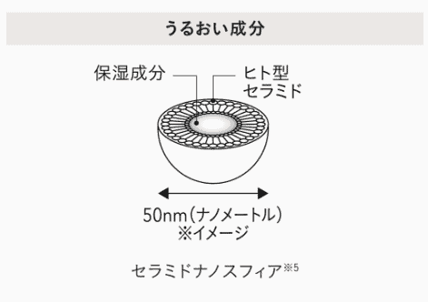 ディセンシアリンクルO/Lコンセントレートの成分「セラミドナノスフィア」