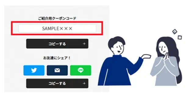 NURO光お友達紹介クーポンコードをお友達に紹介する方法