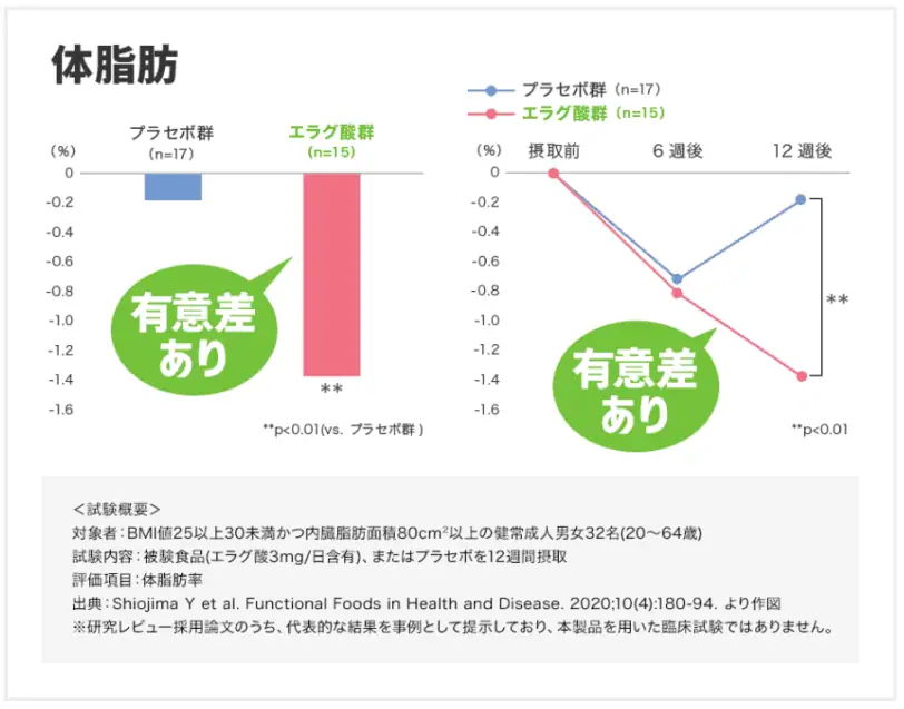 肥満気味の方の体脂肪や体重、ウエスト周囲径の減少をサポートしてくれるサプリメント