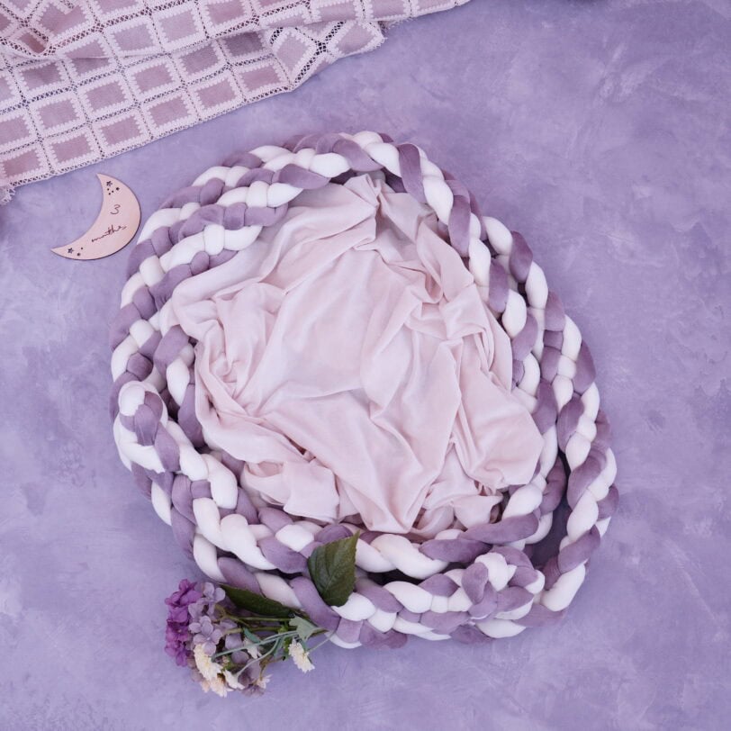 背景大理石のベビーフォト