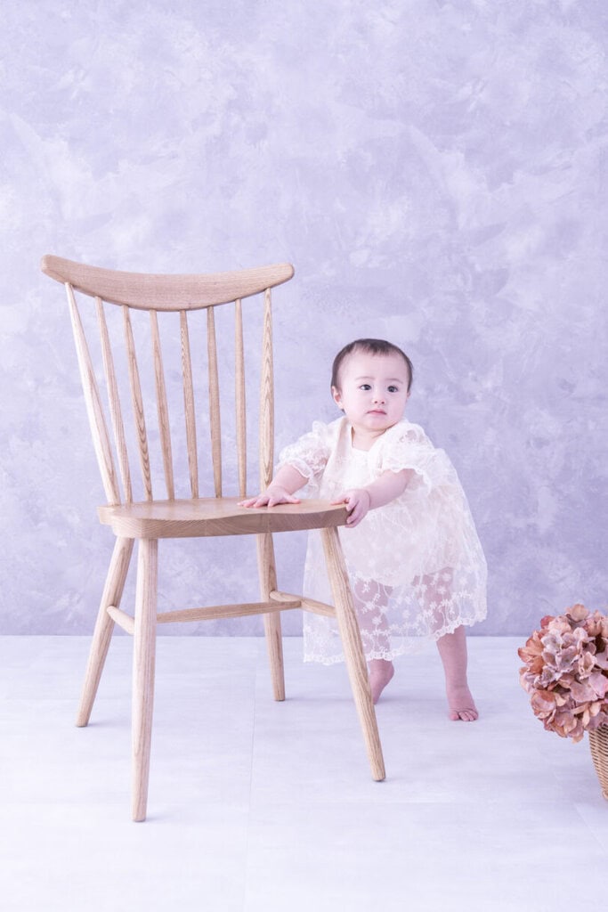 つかまり立ち写真