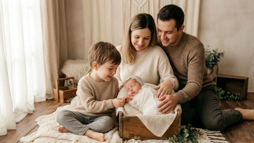 ニューボーンフォト家族写真の基本